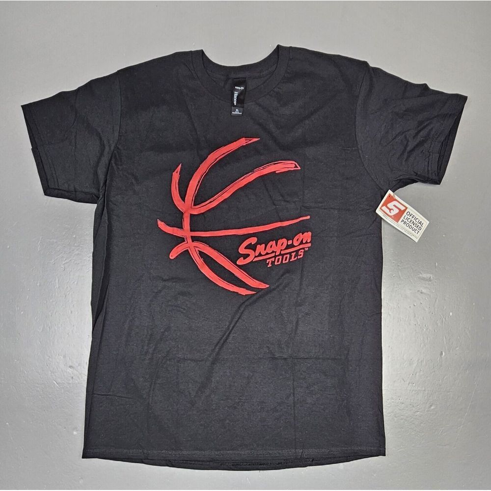 Snap On Tools T-Shirt Mens XL. Red‎ Black Basketball Logo. 2019 Deadstock New